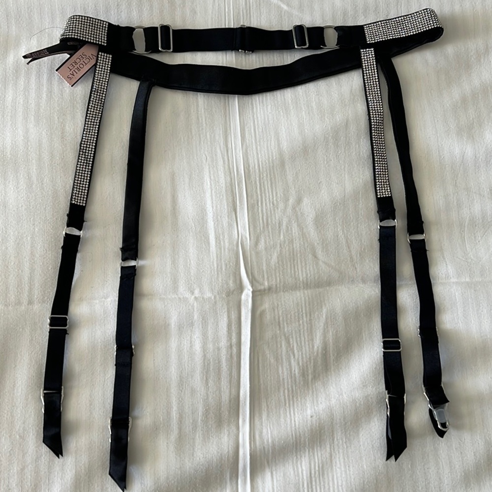 Victoria Secret Diamond/Stud Garter Belt
